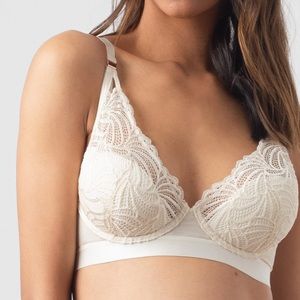 Hotmilk WARRIOR PLUNGE IVORY CONTOUR NURSING BRA - FLEXI UNDERWIRE
